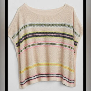 Gap Kids XXL Fits Like Adult Sizes Striped Summer Top Striped Poncho Sweater